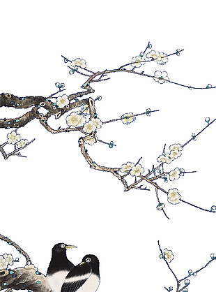 精美彩绘花鸟系列图案