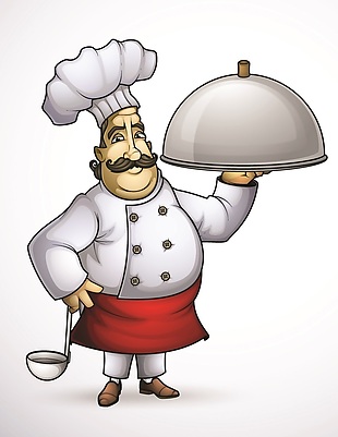 卡通厨师形象矢量素材
