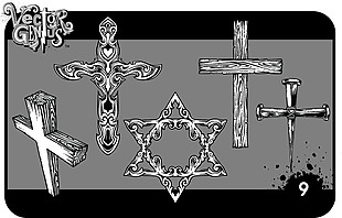 矢量素材十字架