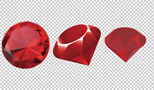 红钻石免抠png透明图层素材