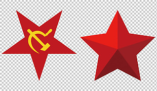 革命红星图片免抠png透明图层素材