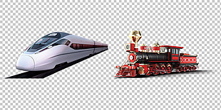 高速火车免抠png透明图层素材