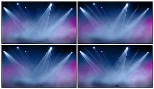 LED舞台紫色聚光灯氛围视频背景(76)