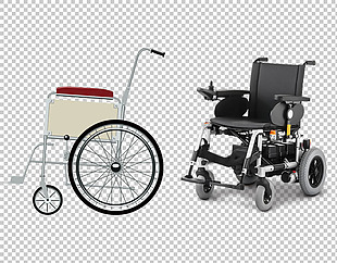 残疾人轮椅免抠png透明图层素材