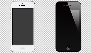 两个苹果手机免抠png透明图层素材