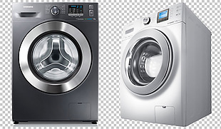 滚筒洗衣机图片免抠png透明图层素材