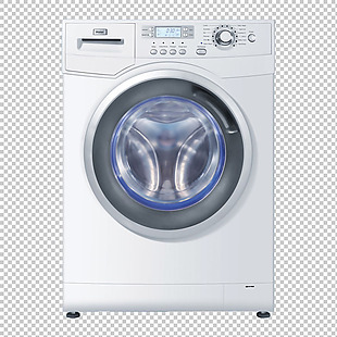 高清洗衣机图片免抠png透明图层素材