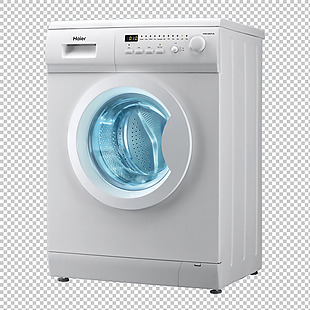 白色滚筒洗衣机免抠png透明图层素材