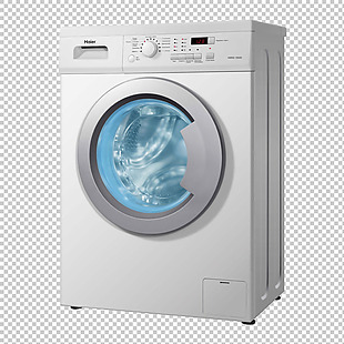 手绘洗衣机免抠png透明图层素材