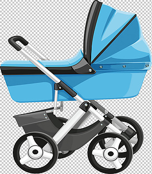 小婴儿车免抠png透明图层素材