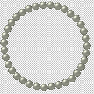 天然珍珠项链图片免抠png透明图层素材