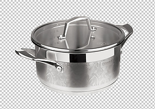不锈钢煮锅免抠png透明图层素材