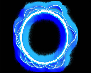 蓝色抽象光线效果运动框架mov视频素材