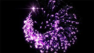 超炫紫色动态粒子视频素材