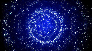 蓝色星空粒子光斑背景
