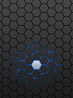 抽象蓝色几何方块H5背景素材