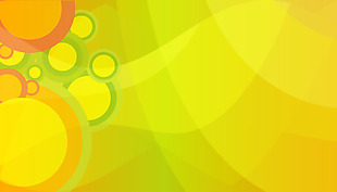 黄色圆圈抽象背景矢量素材