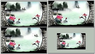 水墨中国风背景视频素材