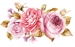粉色花朵鲜花素材图片