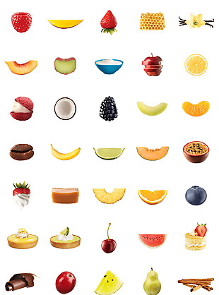 水果集合图标图案