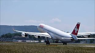 LX空中客车A340起飞