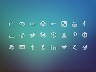 网页社交生活活动icons设计