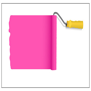 刷油漆粉色矢量素材