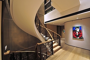 大气简约欧式风格大厅楼梯效果图设计