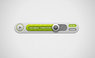 绿色视频音乐播放器图标设计