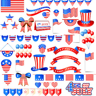 美国独立日装饰