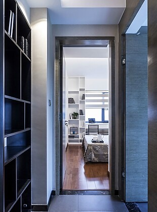 现代简约室内走廊过道效果图设计