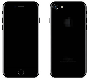 苹果手机亮黑色模型sketch素材