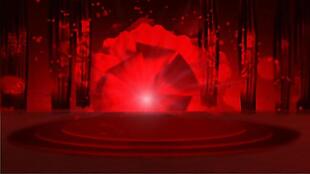 红色舞台背景特效动态视频素材