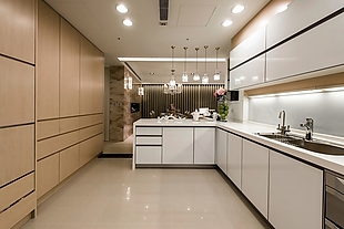 别墅室内厨房现代潮流装修效果图
