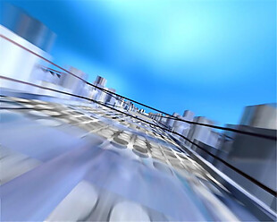 高速穿梭的城市动态视频素材