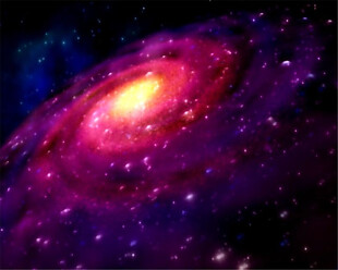 唯美紫色星空光斑粒子动态视频素材