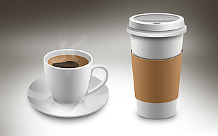 咖啡杯图标icon设计