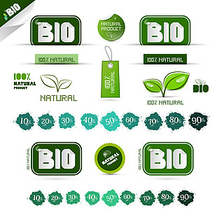 绿芽BIO绿色环境保护相关矢量素材