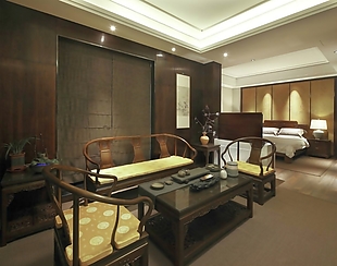 欧式古典风室内设计客厅家具效果图JPG源文件