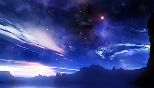 夜晚星空背景图