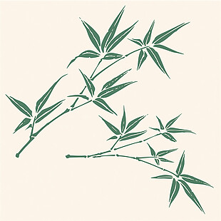 米白色竹子花纹背景素材图片