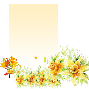 花卉手绘向阳花花稿