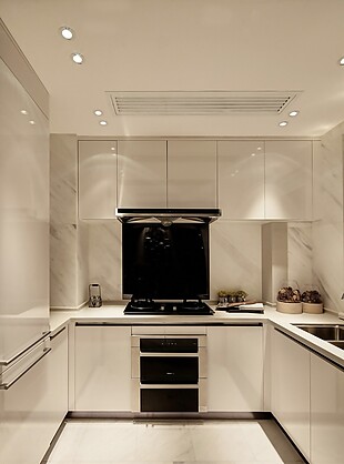 现代简约风室内设计厨房效果图JPG