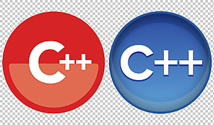 C++语言标志免抠png透明图层素材