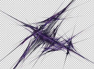 紫色尖锐线条效果图形免抠png透明素材