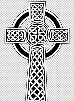 创意十字架纹身免抠png透明图层素材