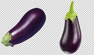 紫色茄子图片免抠png透明图层素材
