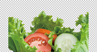 田园蔬菜沙拉免抠png透明图层素材