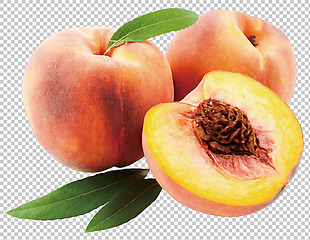 红色桃子免抠png透明图层素材