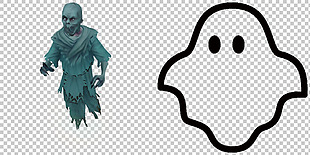 鬼幽灵免抠png透明图层素材